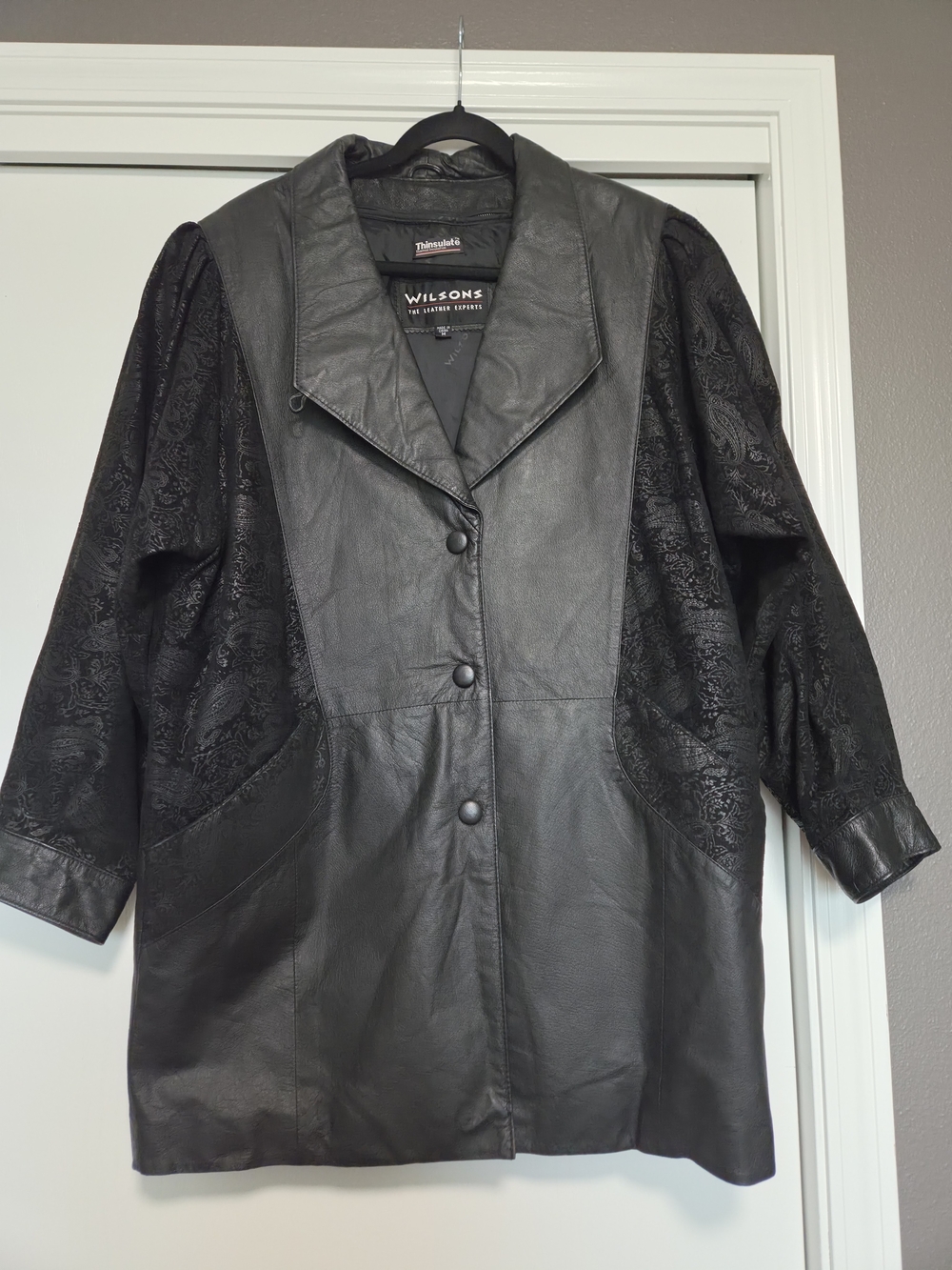 Vintage Wilsons Leather Black Women's Leather Coat
